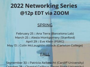 2022 Networking Series Schedule